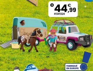 Playmobil 72129 Véhicule avec remorque à chevaux