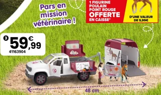Vétérinaire mobile avec remorque Schleich Horse Club