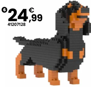 Mini teckel noir et feu JEKCA