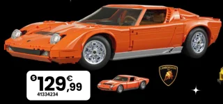 Voiture à construire Premium Lamborghini Miura P400 SV 1971 Mattel Brick Shop