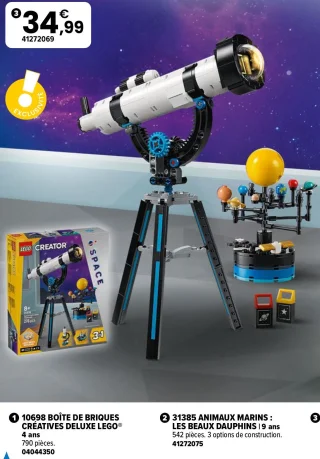 LEGO Creator 31378 Le télescope d'exploration spatiale
