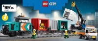 LEGO City 60509 Le train de marchandises du port avec grue et camion