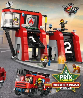 LEGO City 60414 La caserne et le camion de pompiers