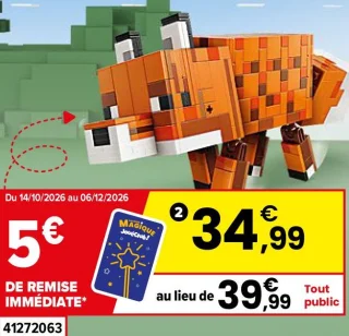 Lego Minecraft 21588 Le Renard