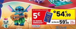 LEGO Disney Stitch 43296 Stitch et Scrump