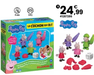 Jeu de société Peppa Pig Le Cochon qui rit Dujardin