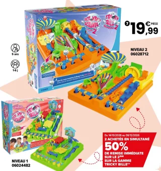 Jeu de parcours Tricky Bille Tomy