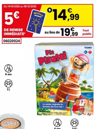 Jeu d'action Pic'Pirate Tomy