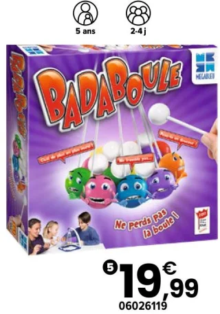 Jeu d'adresse Badaboule Megableu