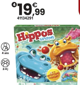 Jeu de société Hippos Gloutons Hasbro