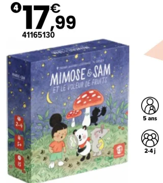 Jeu de société Mimose & Sam et le voleur de fruits