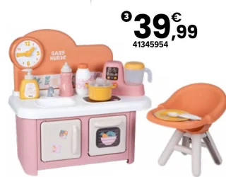 Cuisine et Chaise Haute Baby Nurse Smoby