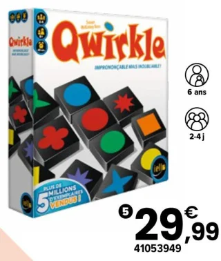 Jeu de société Qwirkle