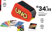 Jeu de cartes UNO Extrême Mattel Games