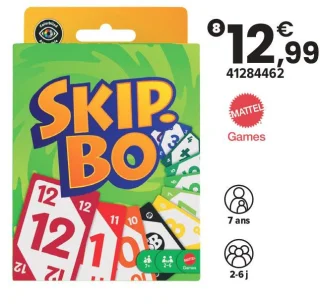 Jeu de cartes Skip-Bo Mattel Games