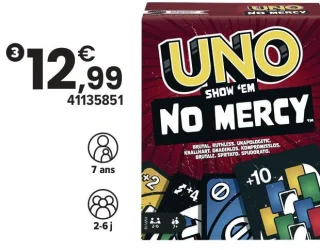 Jeu de cartes UNO Show 'Em No Mercy Mattel Games