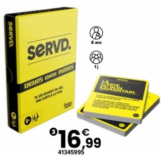 Jeu de cartes SERVD Kids vs Parents