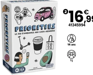 Jeu de société Priorities Hasbro Games