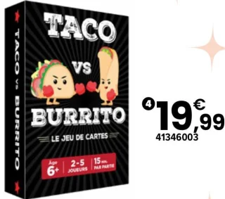 Jeu de cartes Taco vs Burrito