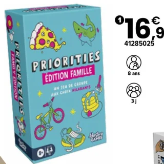 Jeu de société Priorities Édition Famille Hasbro Games