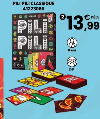 Jeu de cartes Pili Pili Classique Asmodee