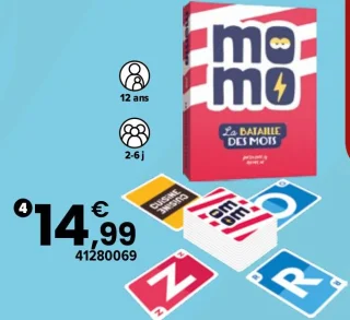 Jeu de cartes Momo La Bataille des Mots ATM Gaming