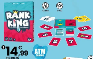 Jeu de cartes Rank King ATM Gaming