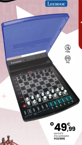Jeu d'échecs électronique de voyage Lexibook