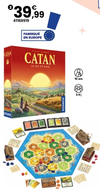Jeu de société Catan : Le jeu de base (Refresh)
