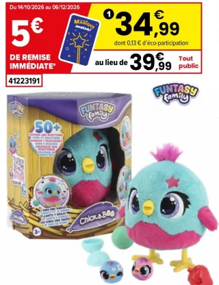 Peluche Chick-A-Boo Funtasy Family