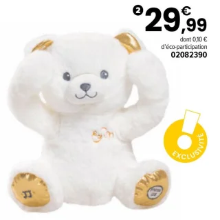 Peluche Gaston Coucou et Comptines 20 cm - Edition Collector