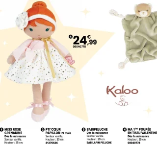 Ma 1ère poupée en tissu Valentine Kaloo