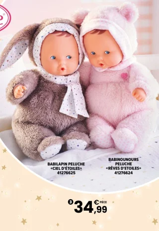 Babipeluche Babilapin / Babinounours Corolle