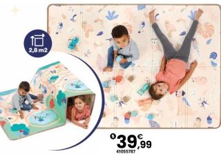 Grand tapis pliable réversible LUDI