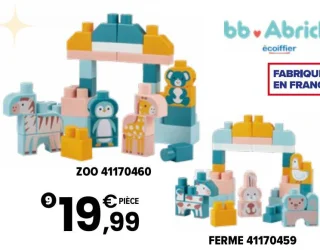 Baril de briques Zoo / Ferme bb.abrick Écoiffier