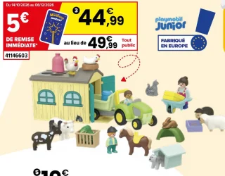 71656 Ferme avec tracteur et animaux Playmobil Junior