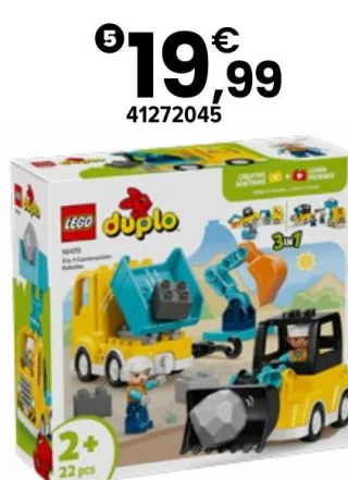 10475 Les véhicules de chantier 3 en 1 Lego Duplo