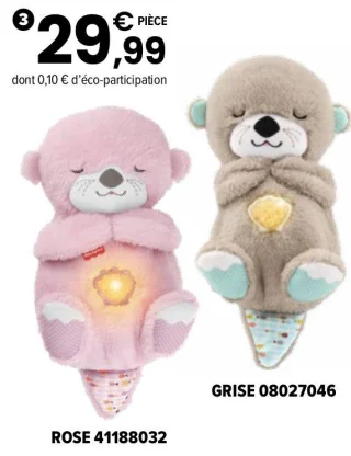 Fisher-Price Peluche Ma Loutre Câlins Bonne Nuit