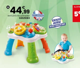Ma table d'activités bilingue multicolore VTech Baby