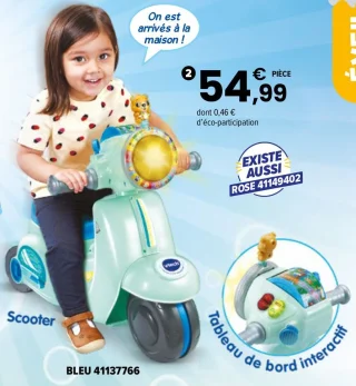 Porteur scooter interactif 3 en 1 Vtech Baby