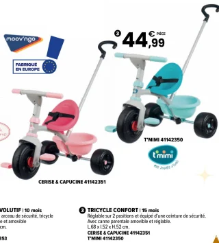 Tricycle confort T'Mimi / Cerise & Capucine