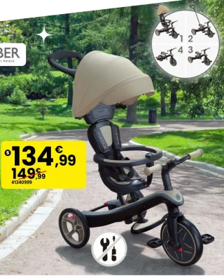 Tricycle Évolutif Explorer 4 en 1 Sable Globber