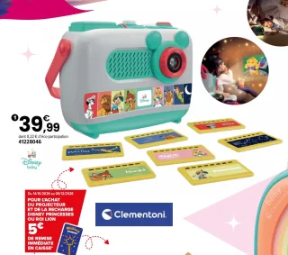 Projecteur et conteur d'histoires Plus Disney Baby Clementoni