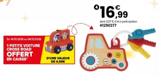 Ferme - Porte-clés tracteur Janod