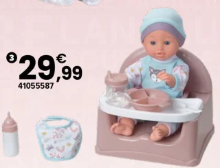 Poupée Mon bébé prend son repas Cerise & Capucine