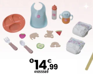 Accessoires pour poupée Tout pour déjeuner Cerise & Capucine