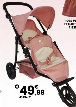 Poussette double jogger Cerise & Capucine