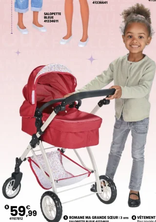 Landau 4 en 1 Cerise & Capucine