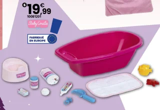 Baignoire avec accessoires Baby Coralie