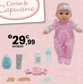 Coffret bébé et accessoires Cerise & Capucine